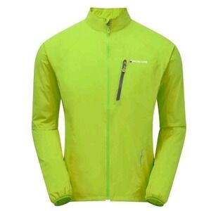 Montane Jacket Neon Green Featherlite Trail Packable Hiking Lightweight XS Unise